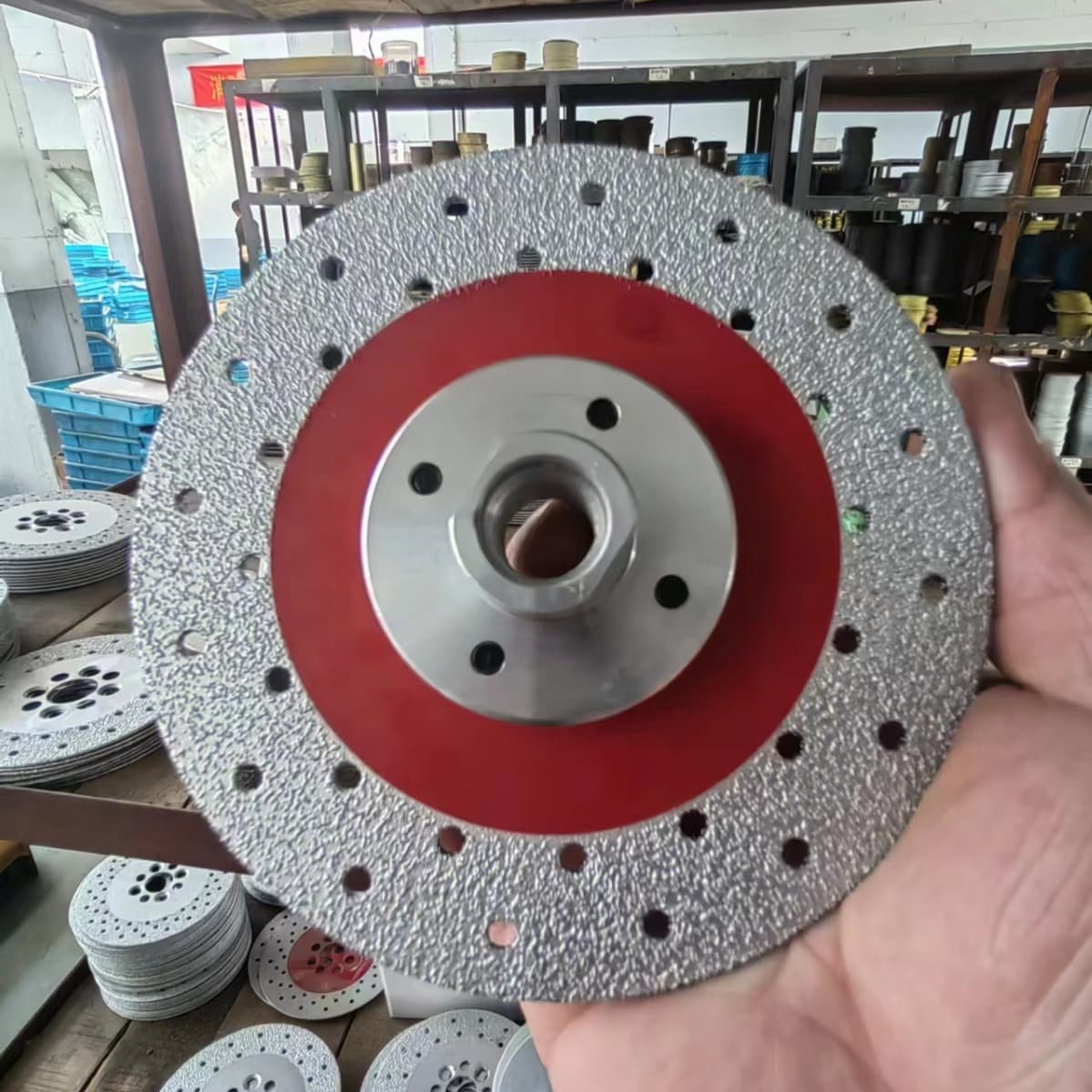 Disco de pulido plano de diamante brazado