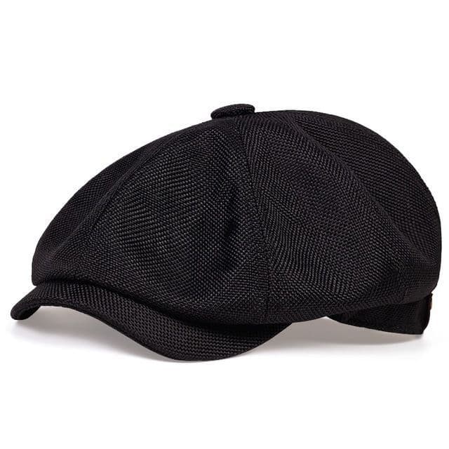 Gorro octagonal de lino transpirable para primavera y verano