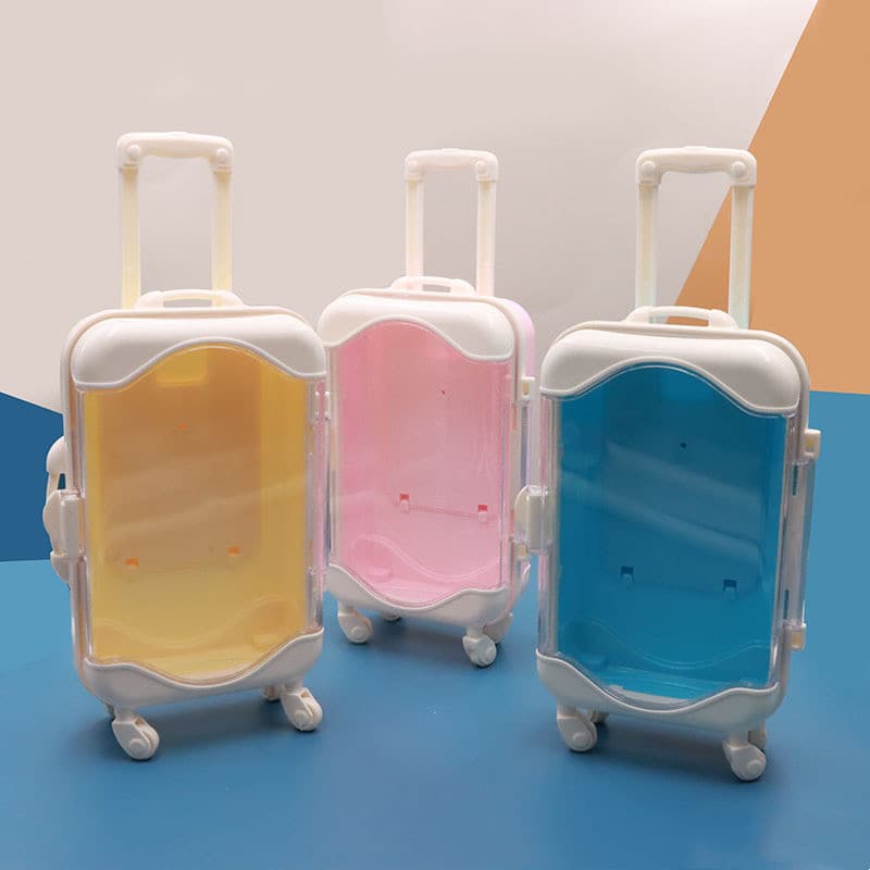 Caja de almacenamiento infantil con forma de maleta