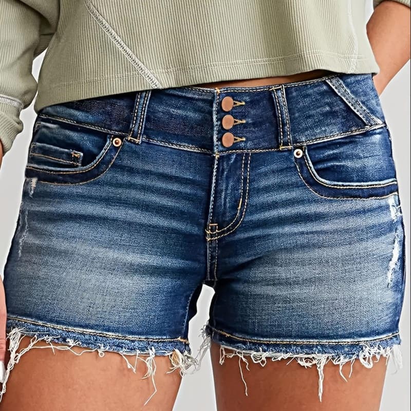 Pantalones cortos elásticos para mujer