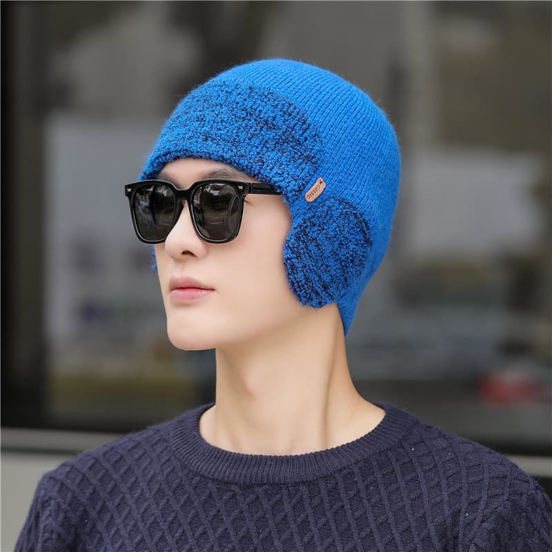 Gorro abrigo grueso dos tonos protección orejas