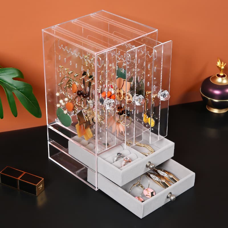 Caja organizadora acrílica para cosméticos