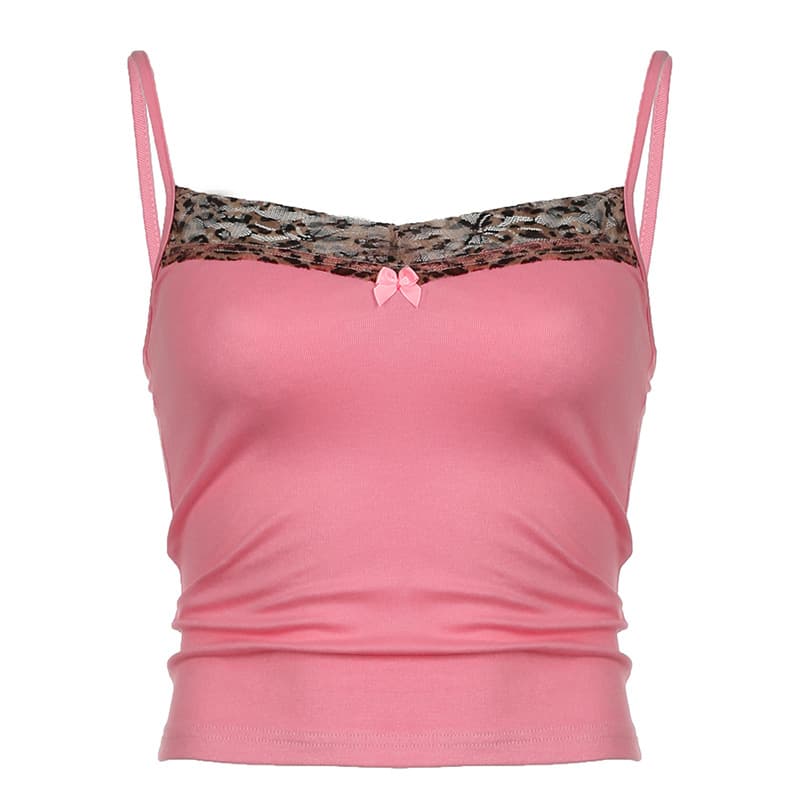Chaleco para mujer con estampado leopardo y tirantes finos