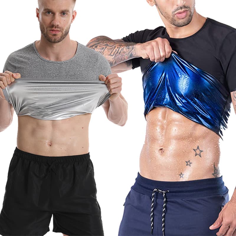 Camiseta compresiva de manga corta para hombre