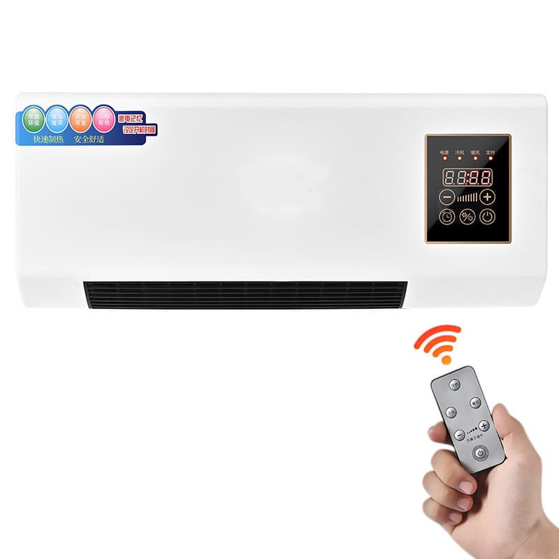 Aire acondicionado de pared con control remoto y función de calefacción
