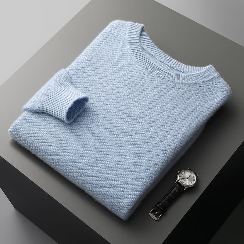 Suéter tejido suelto con detalles jacquard