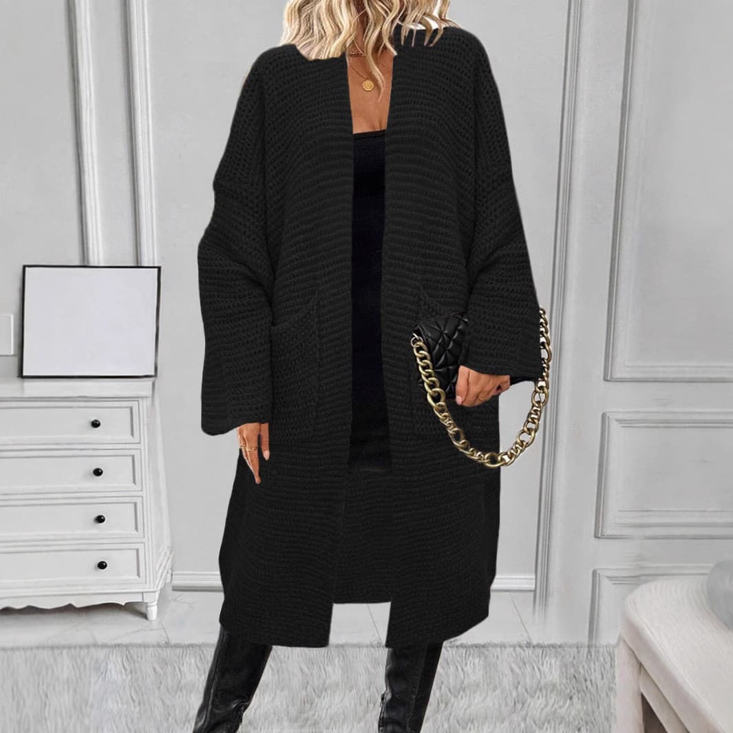 Cardigan mujer lana gruesa suelta