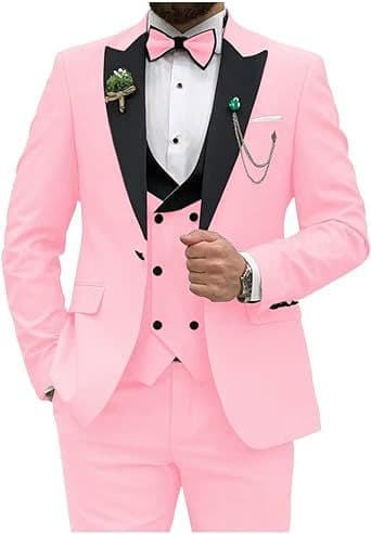 Traje tres piezas slim fit formal para hombre