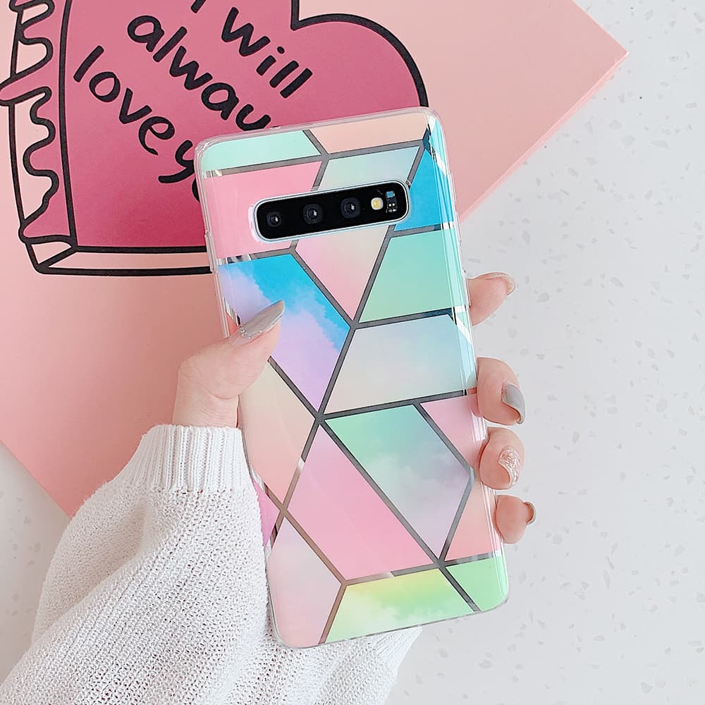 Funda mosaico mármol para teléfono móvil