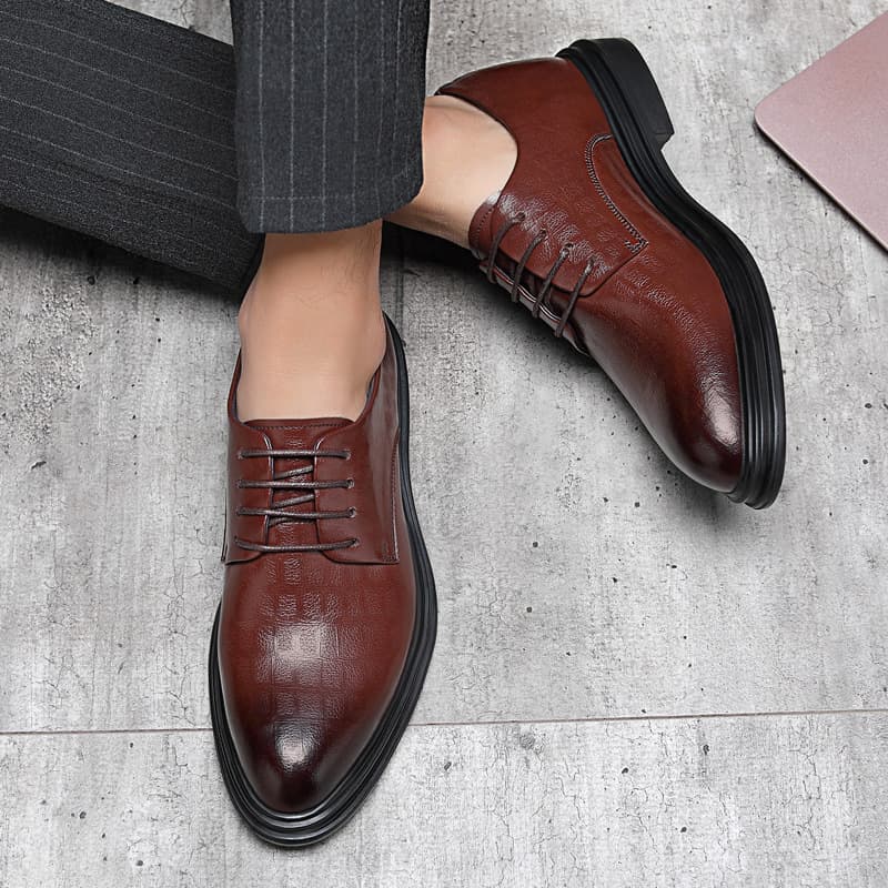 Zapatos de cuero formales transpirables para negocios