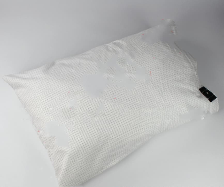 Funda de almohada de fibra de plata