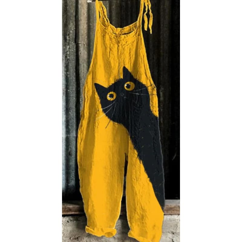 Pantalón de una pieza con tirantes efecto vintage