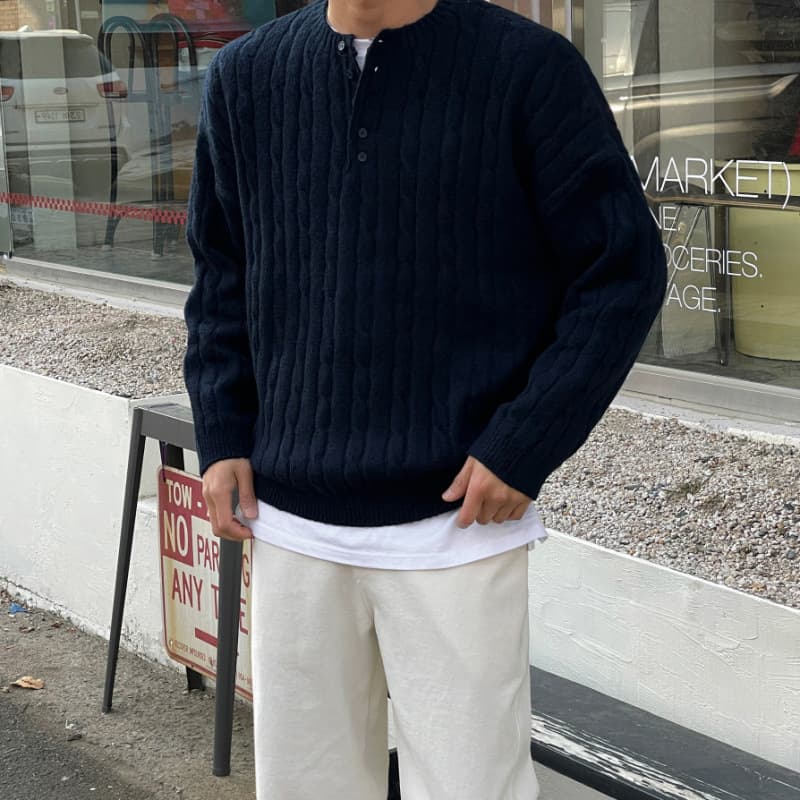 Suéter cómodo de otoño e invierno para hombres
