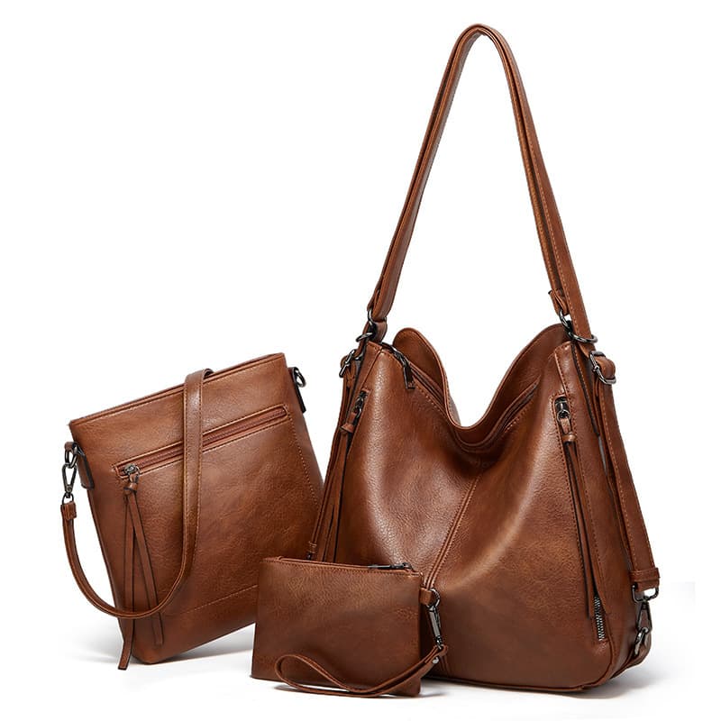 Bolsa para mujer set de 3 piezas con diseño retro