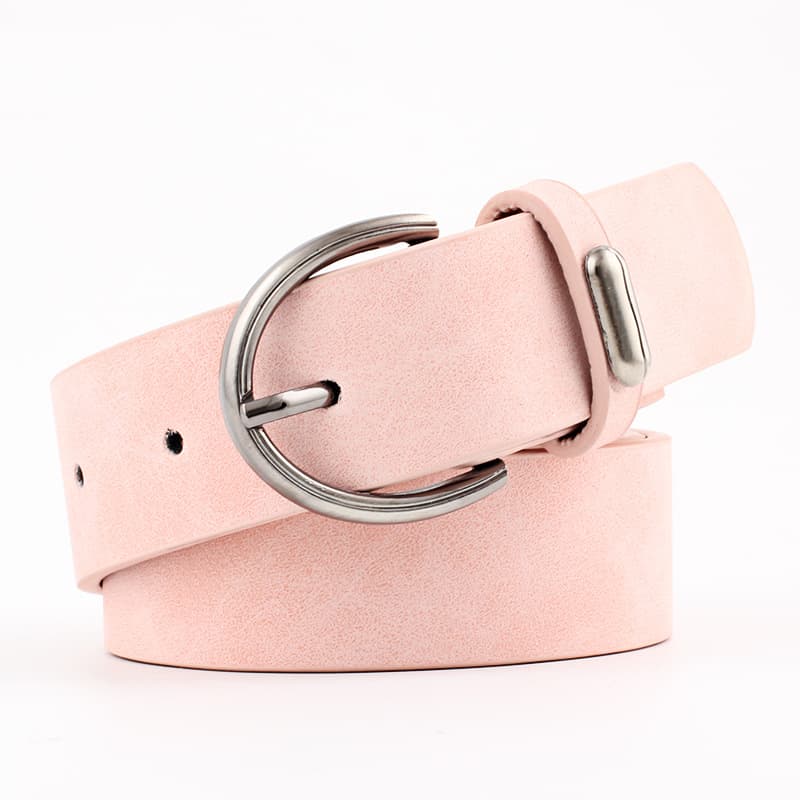 Cinturón casual para mujer con hebilla ovalada