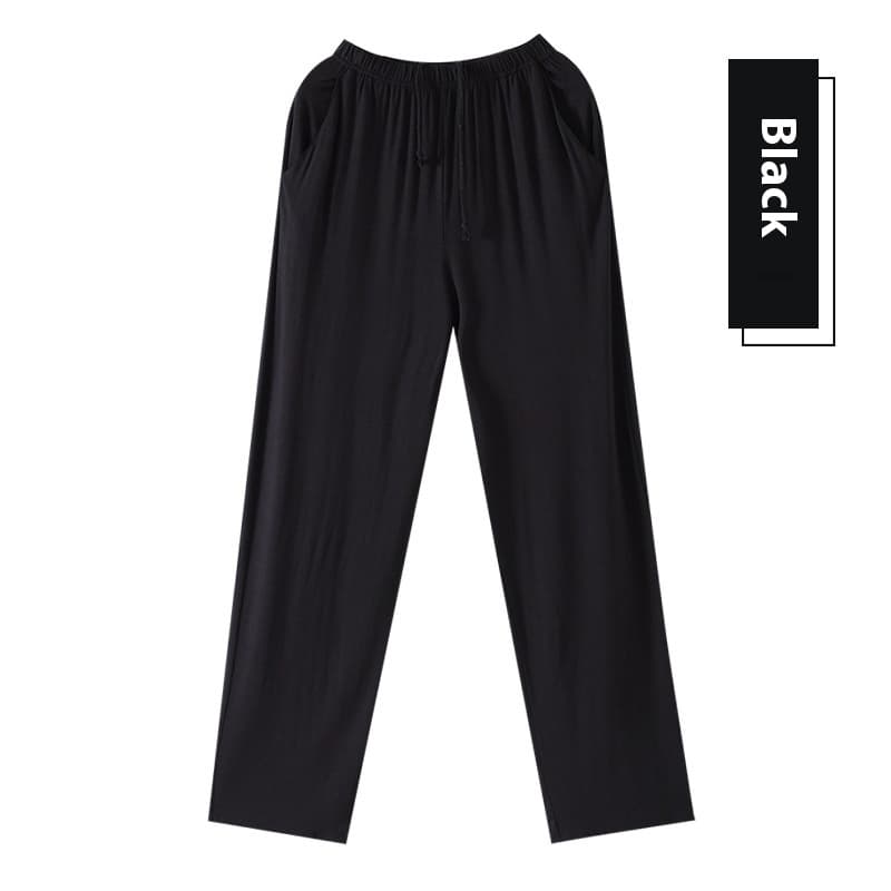 Pantalones de pijama casuales color sólido