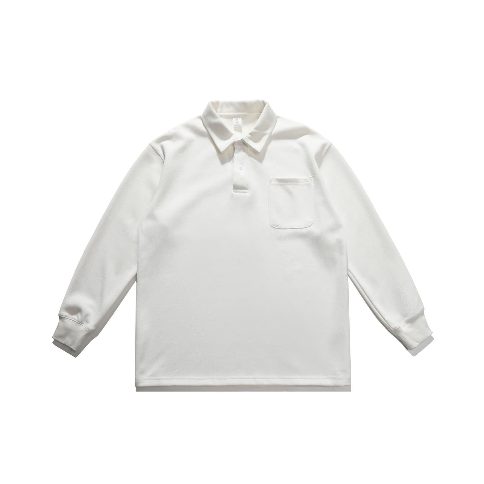 Polo manga larga holgado estilo americano moderno