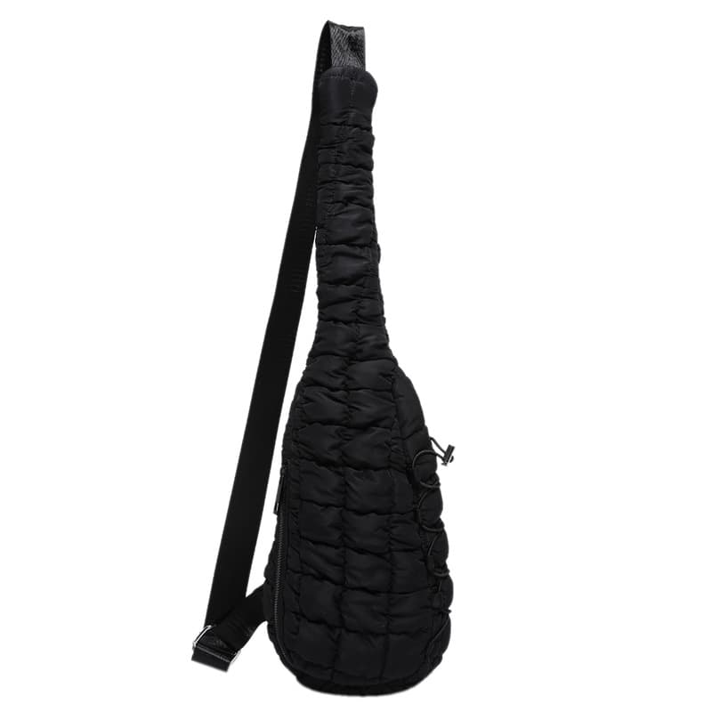 Bolsa tipo pecho casual acolchada para mujer