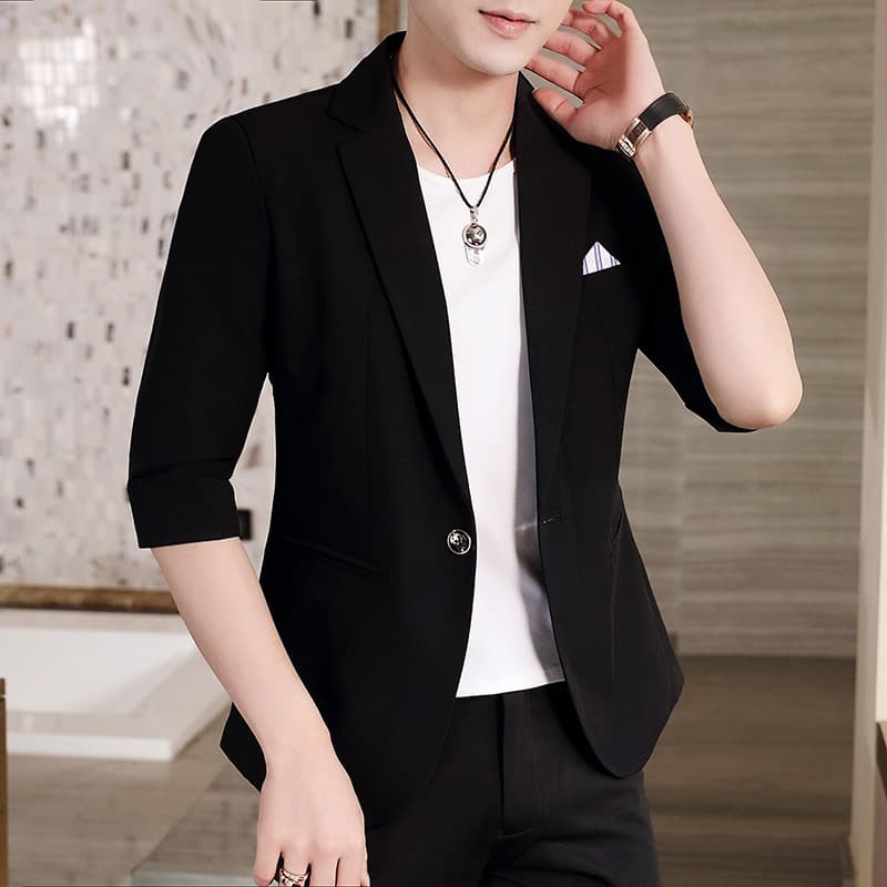 Camisa casual con manga tres cuartos ajustada