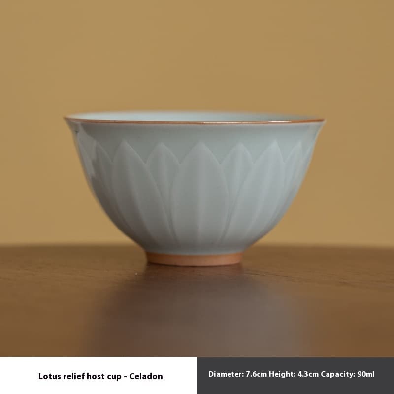 Tazas de cerámica para té estilo Kung Fu