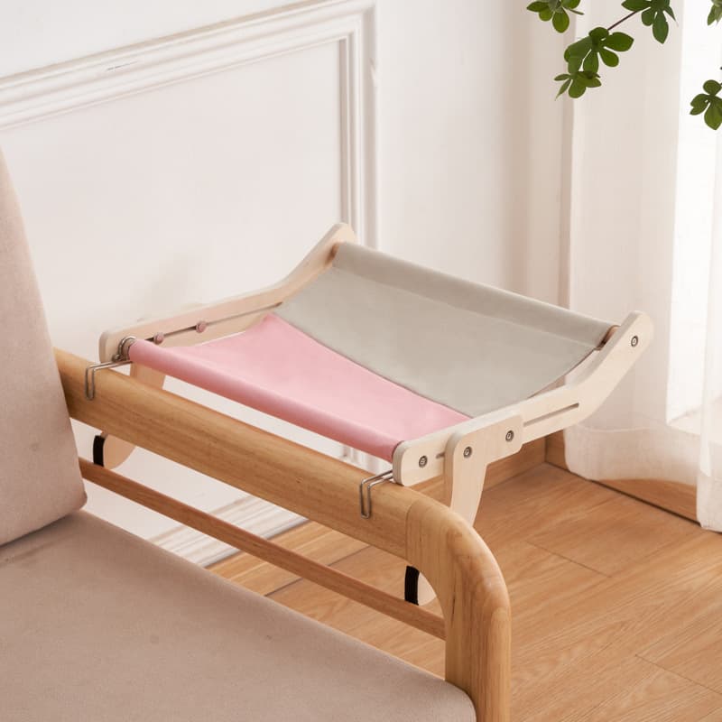 Cama para gatos de madera para ventanas y balcones