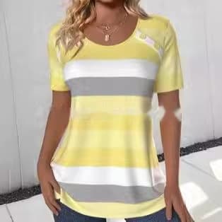 Camiseta manga corta cuello redondo estampada