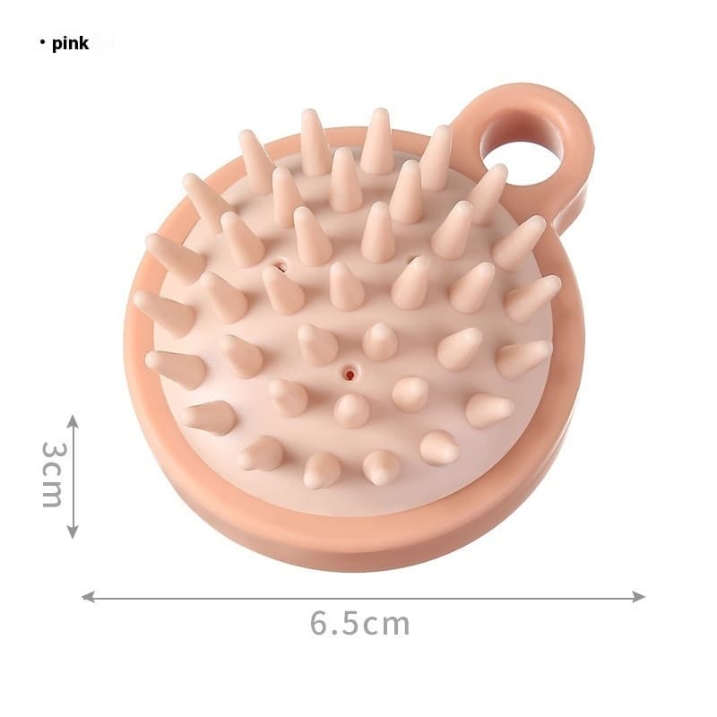 Cepillo masajeador de silicona para cabello