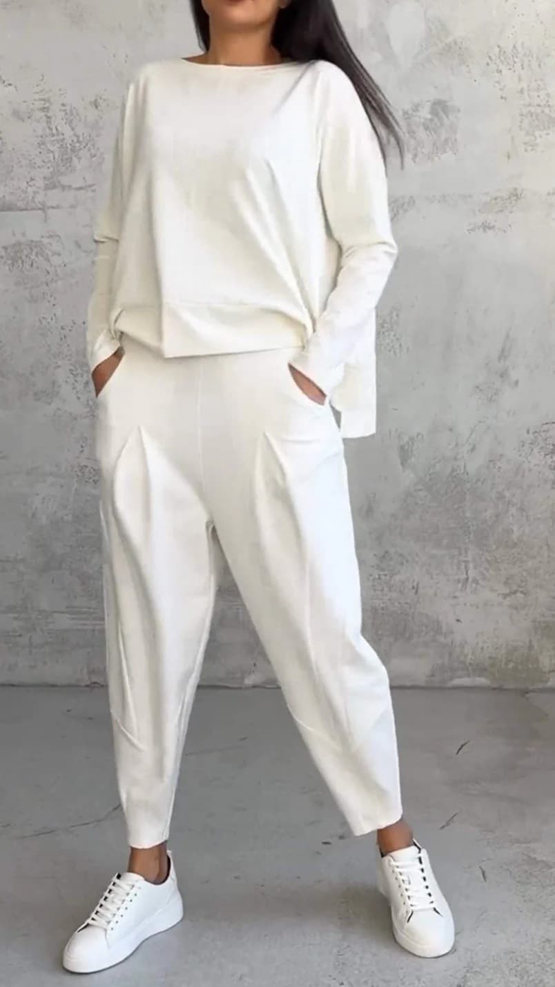 Conjunto de pantalón y blusa de manga larga