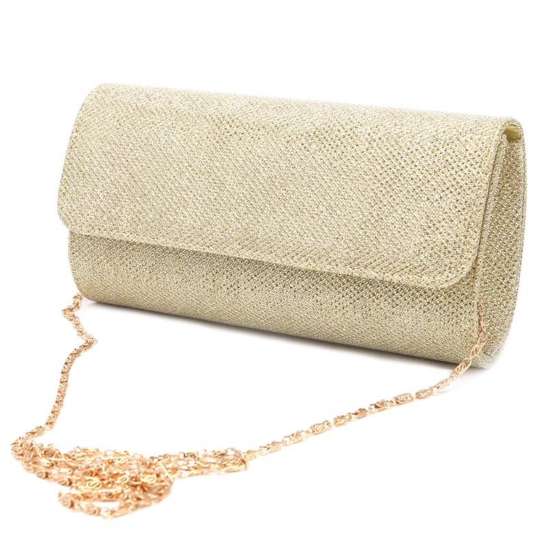 Clutch de noche con lentejuelas y seda