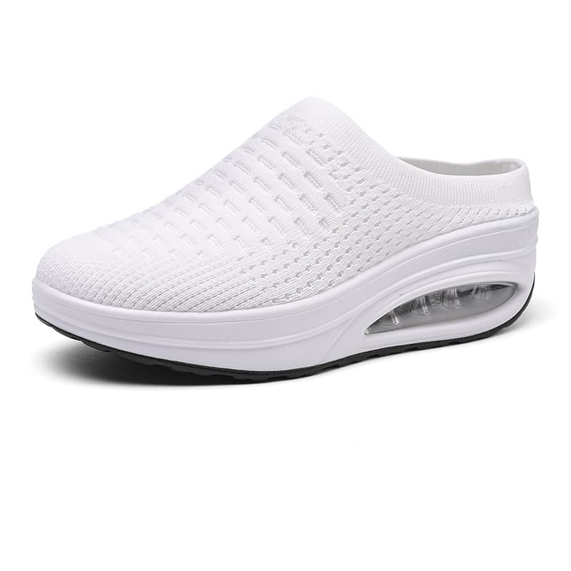 Zapatillas cuña con cojín de aire antiresbalantes