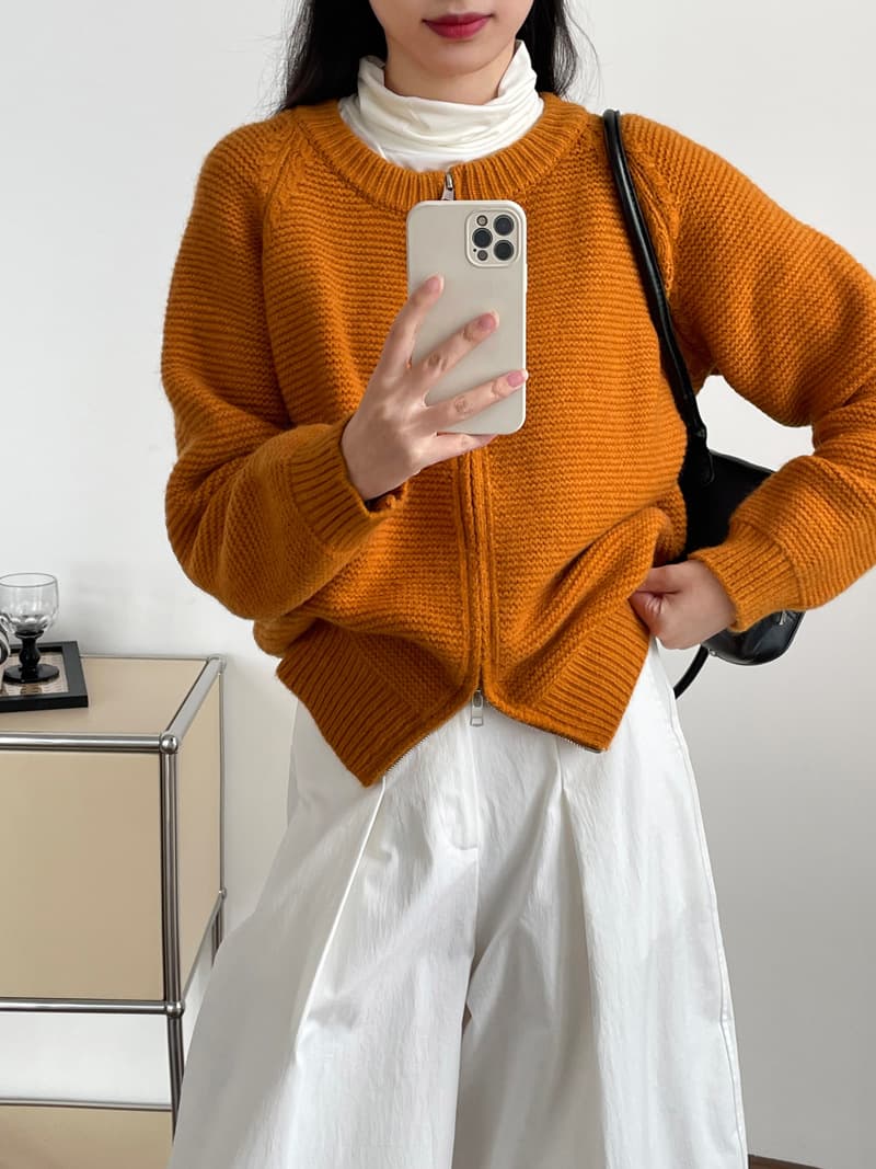 Cardigan de mujer con doble cremallera