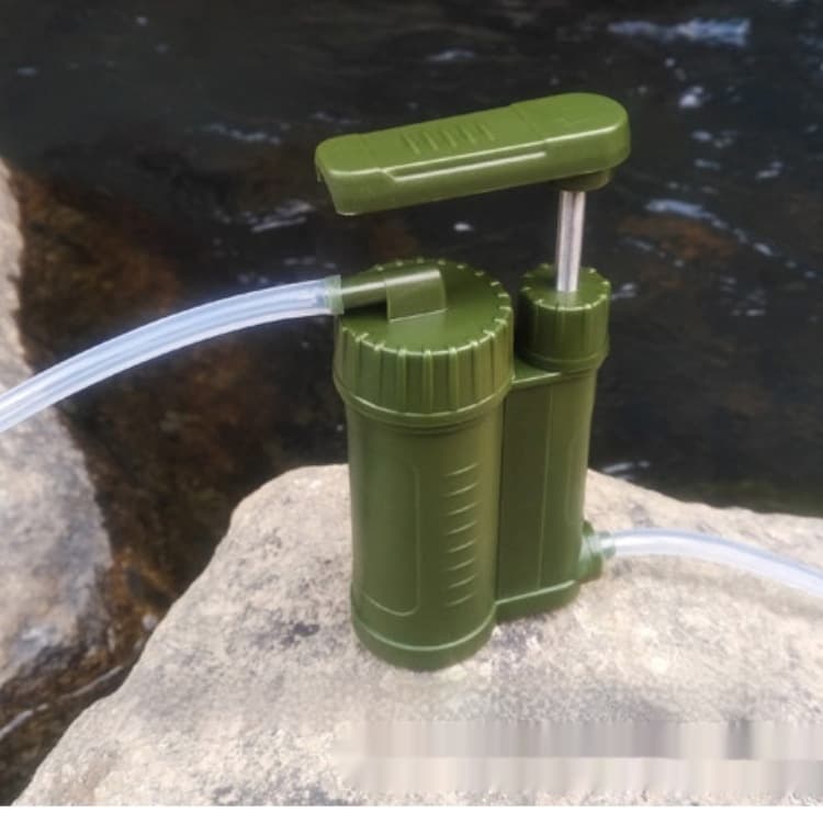 Filtro portátil de agua para emergencias al aire libre