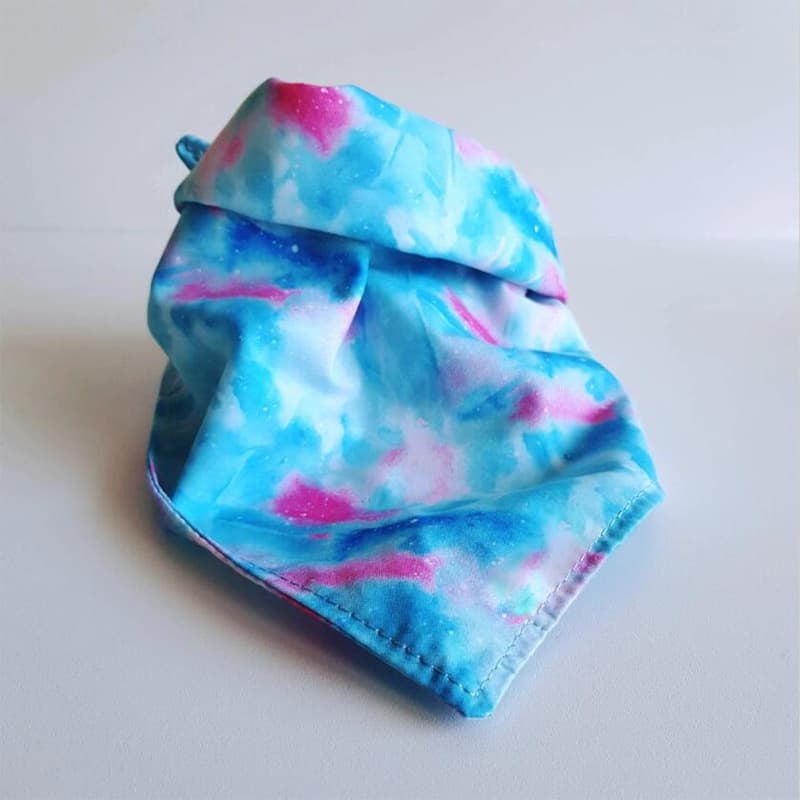 Pañuelo doble estampado de algodón para perros