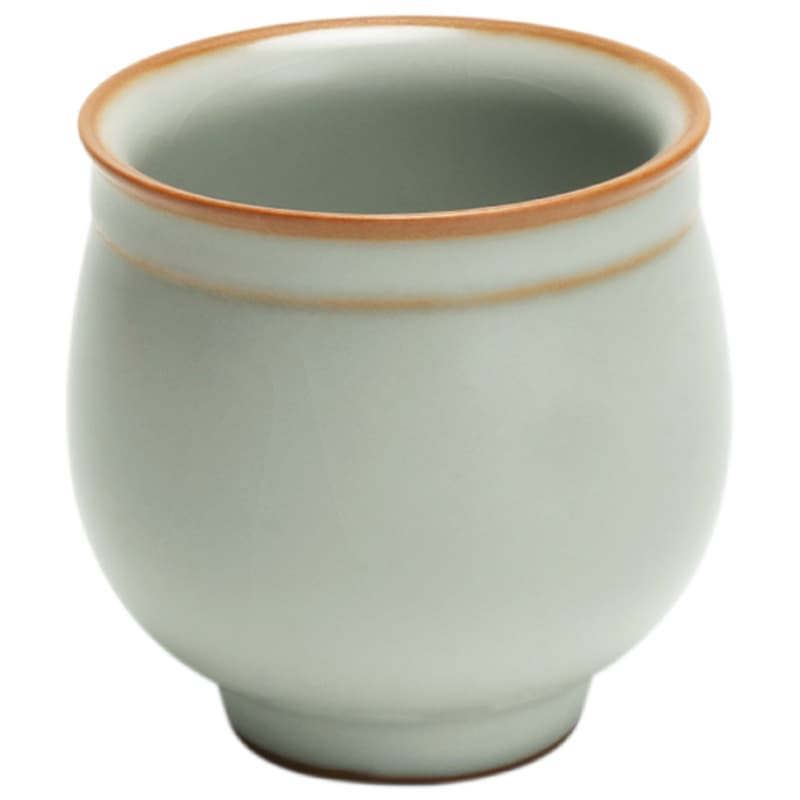 Taza de té minimalista de porcelana