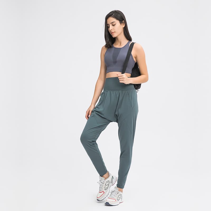 Pantalones yoga ligeros elásticos de 7/8 para mujer