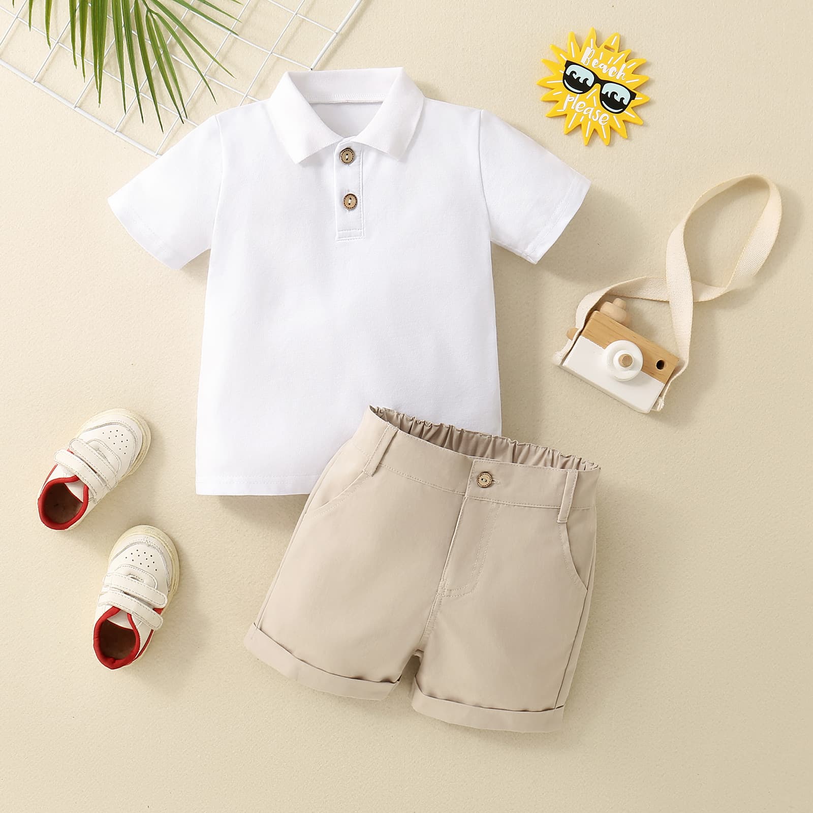 Conjunto de niño polo con shorts