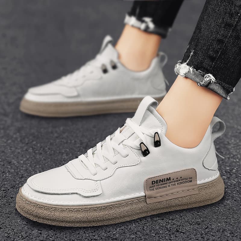 Zapatillas casuales de microfibra para hombre