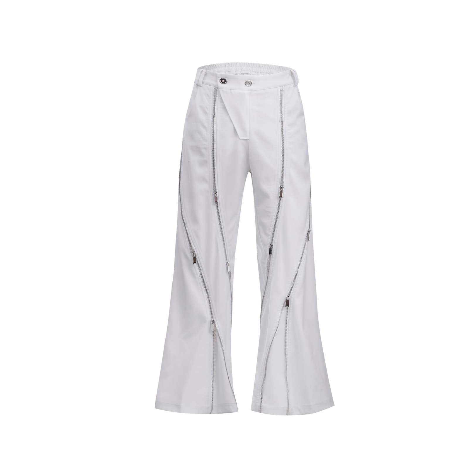 Pantalón casual con drapeado, cómodo y elegante