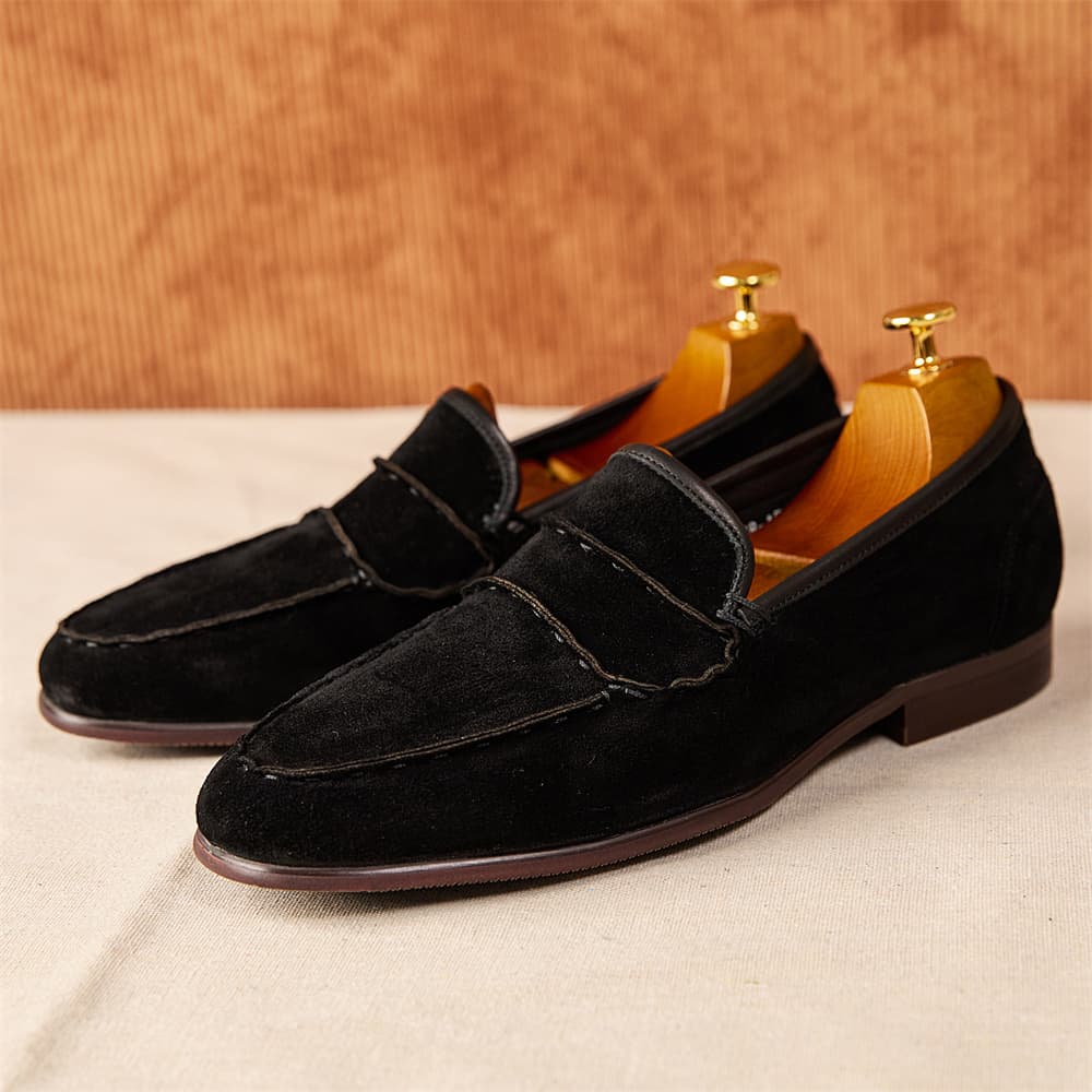 Zapatos retro para hombre con gamuza fashionable