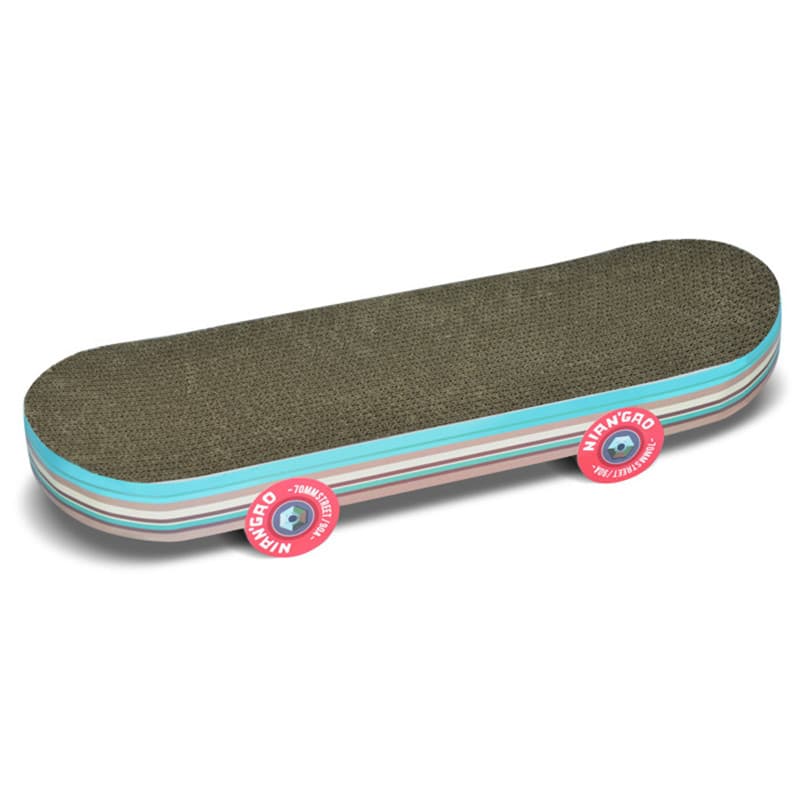 Tabla rascadora para gatos con forma de patineta