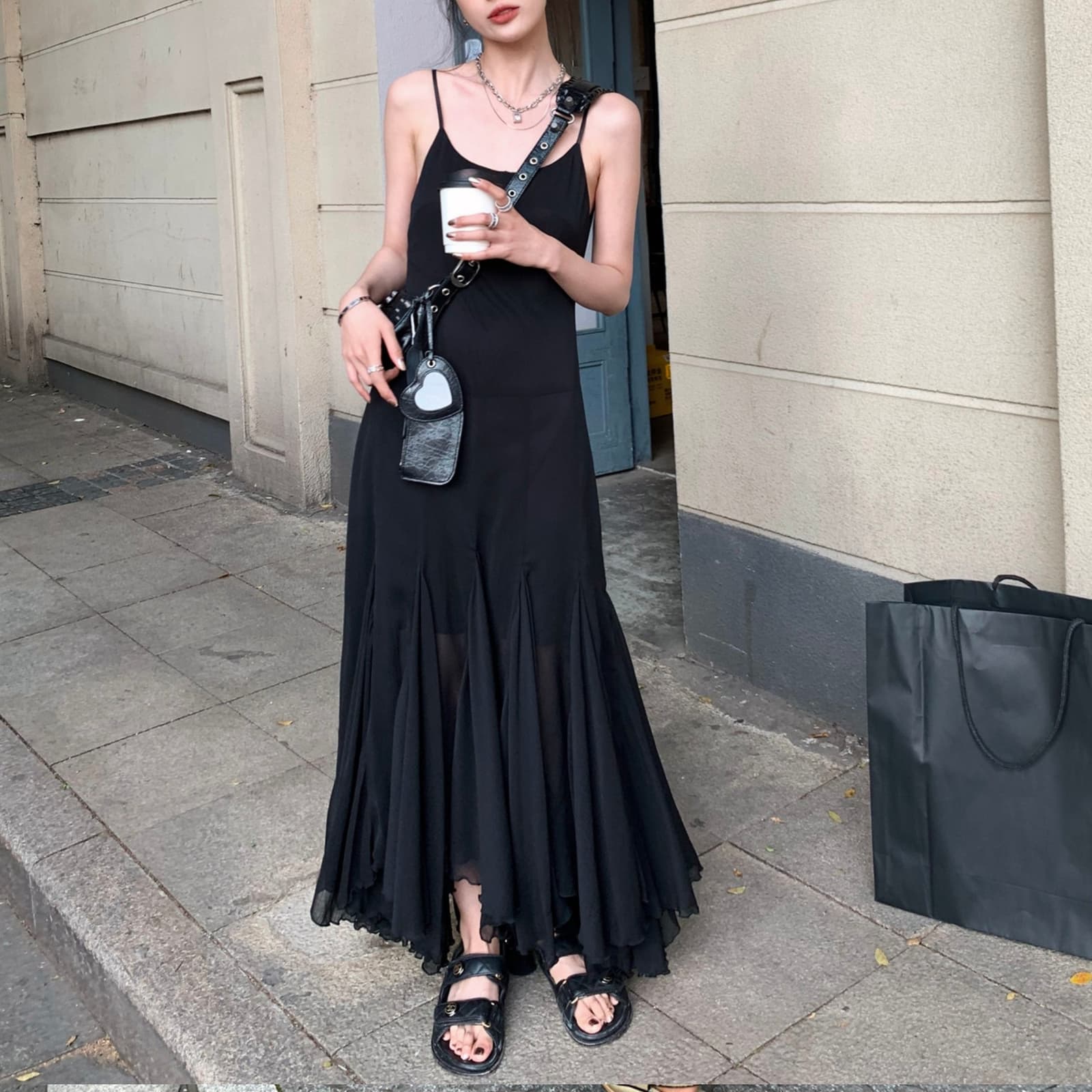 Vestido sirena de tul etéreo