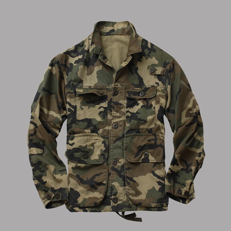 Chaqueta de camuflaje 100% algodón