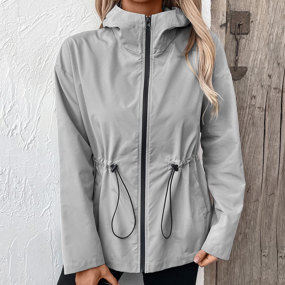 Chaqueta impermeable con capucha para deportes y montañismo
