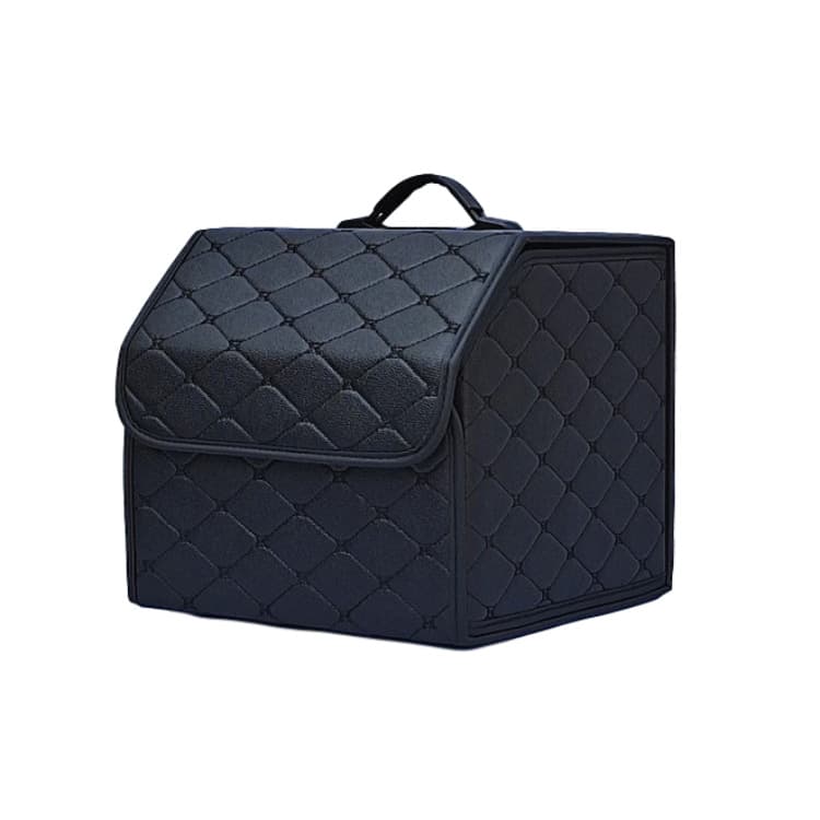 Caja organizadora de cuero para maletero de auto