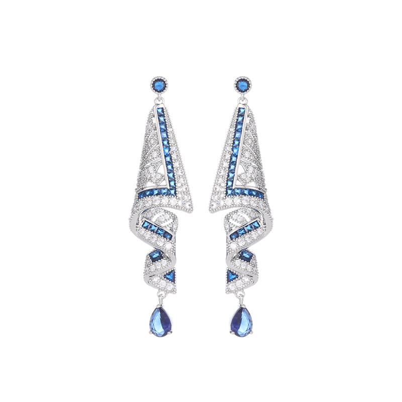 Aretes satinados retro estilo étnico