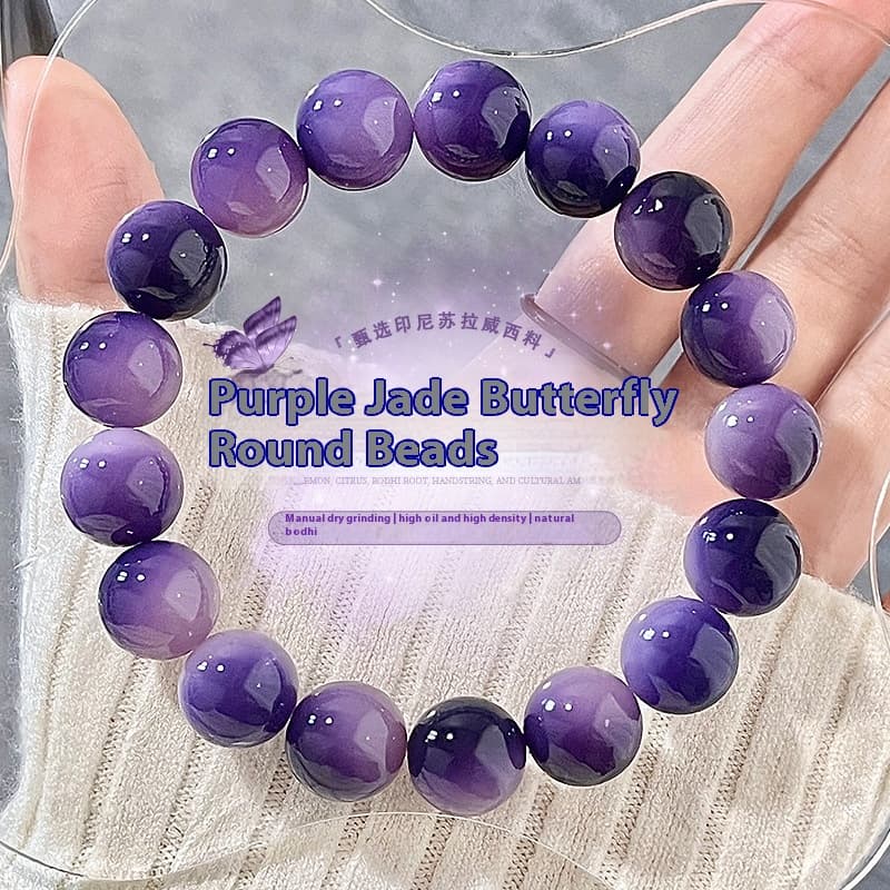 Pulsera de bodhi con cuentas redondas de múltiples colores