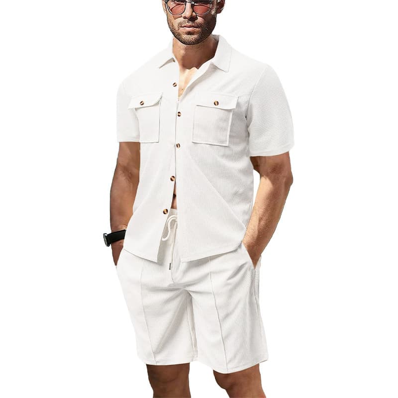 Conjunto de dos piezas para hombre, estilo europeo y americano