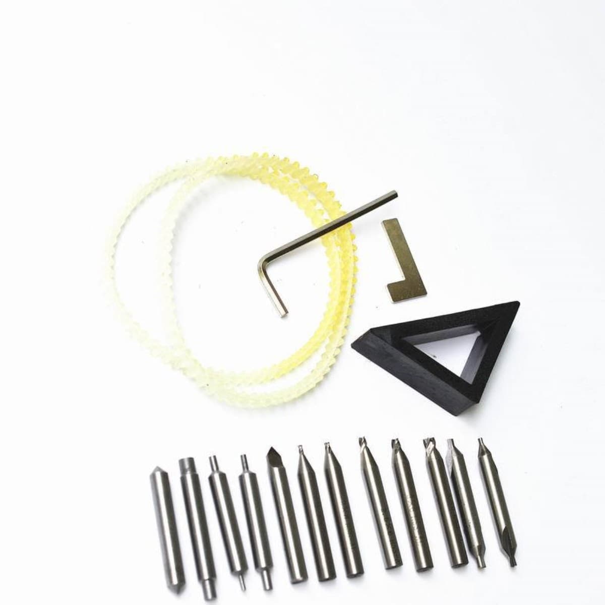 Set completo de 17 accesorios para máquina cortadora de llaves