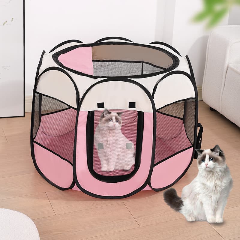 Jaula octagonal para mascotas lavable resistente