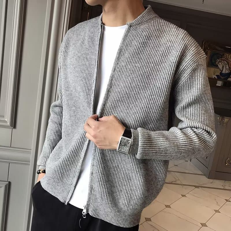 Cardigan tejido de cierre de botones para hombre